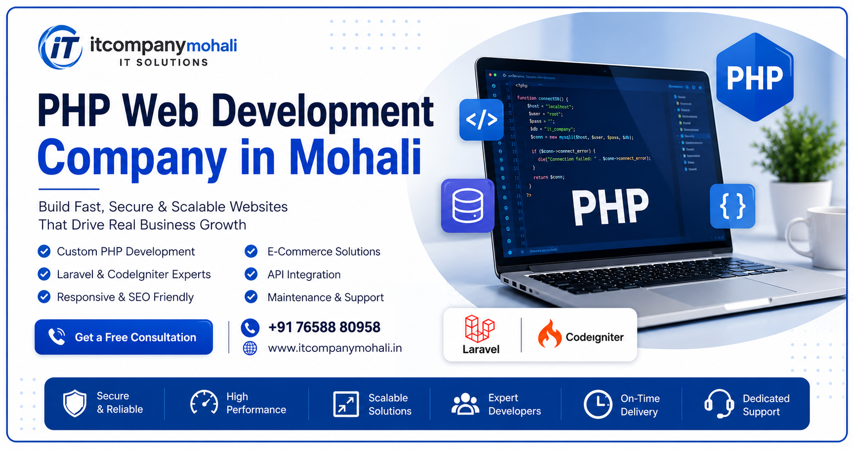 PHP Web Development Company in Mohali by IT Company Mohali