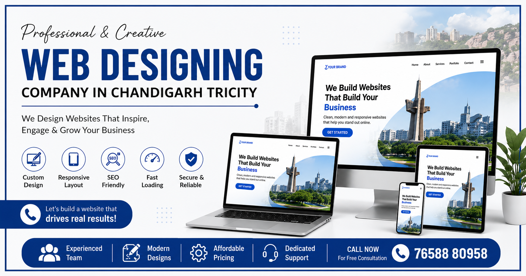 Professional Web Designing Company in Chandigarh Tricity offering responsive, SEO-friendly, and custom website design services for businesses.